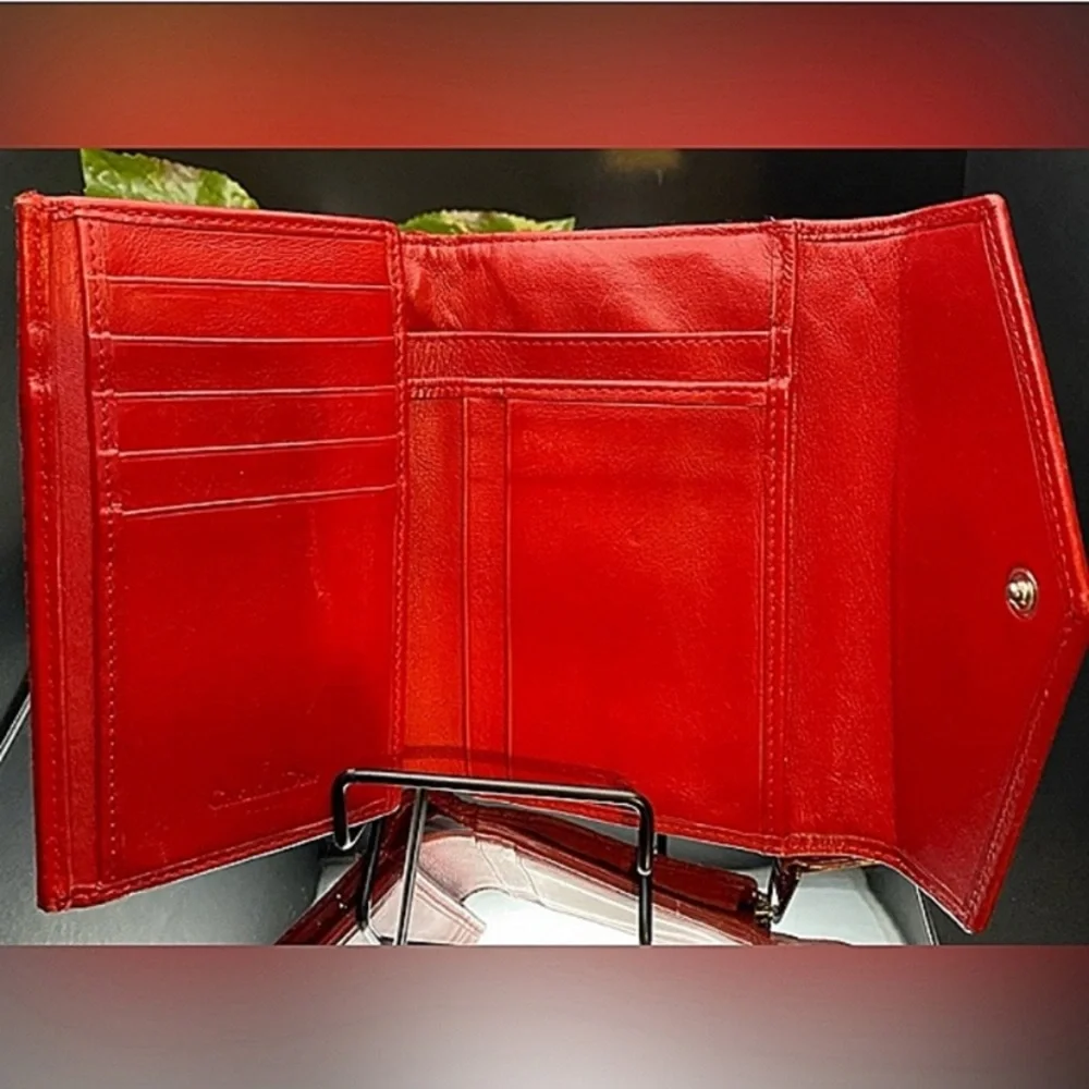 Beautiful Christian Dior Red Wallet !!